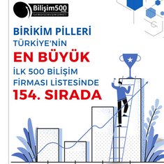 Türkiye'nin EN BÜYÜK İlk 500 Bilişim Firması Listesinde 154. Sıradayız